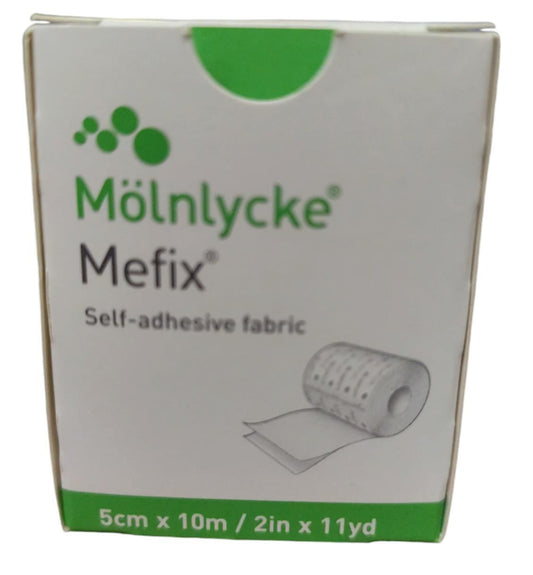 Mefix Molnlycke Self Adhesive Fabric Tape Bandage - 5cm X 10m Ref: 310500