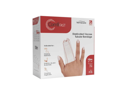 Comfifast Red Elasticated Viscose Tubular Bandage 3.5cm x 10m - F15 - 1 Pack