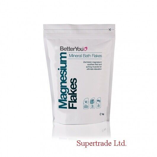BetterYou Magnesium Flakes Original Foot Body Soak Mineral Bath Flackes 1kg X 2
