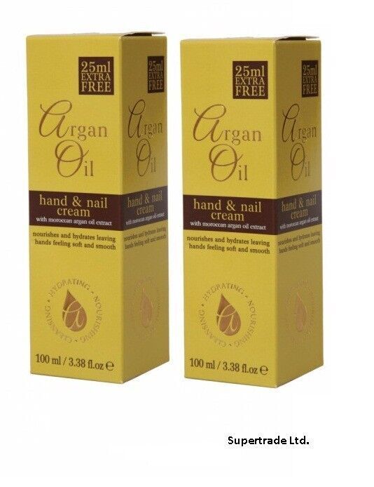 Argan Oil Hand & Nail Cream Lotion Nourishing Moisturizer Treatment 100ml X 2