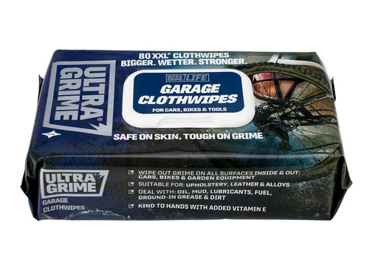 UltraGrime LIFE Garage XXL+ Clothwipes 80 Pack X 3