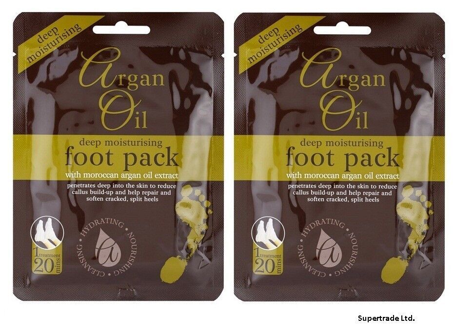 Argan Oil Deep Moisturising Foot Pack With Moroccan Argan Oil Extract  X 2