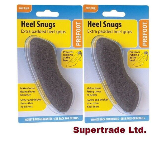 Profoot Heel Snugs for blisters and Discomfort, Foot Care Shoe Heel Pad X 2