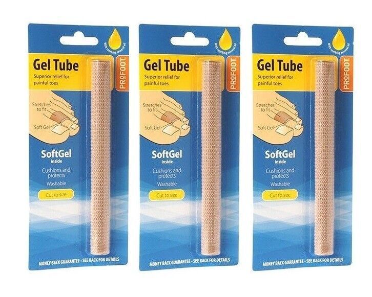 Profoot Soft Gel Tube Ideal For Corns Bunions & Hammer Toe Washable Reusable X 3