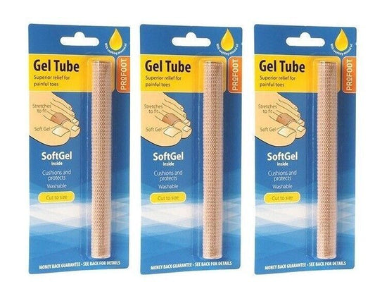 Profoot Soft Gel Tube Ideal For Corns Bunions & Hammer Toe Washable Reusable X 3