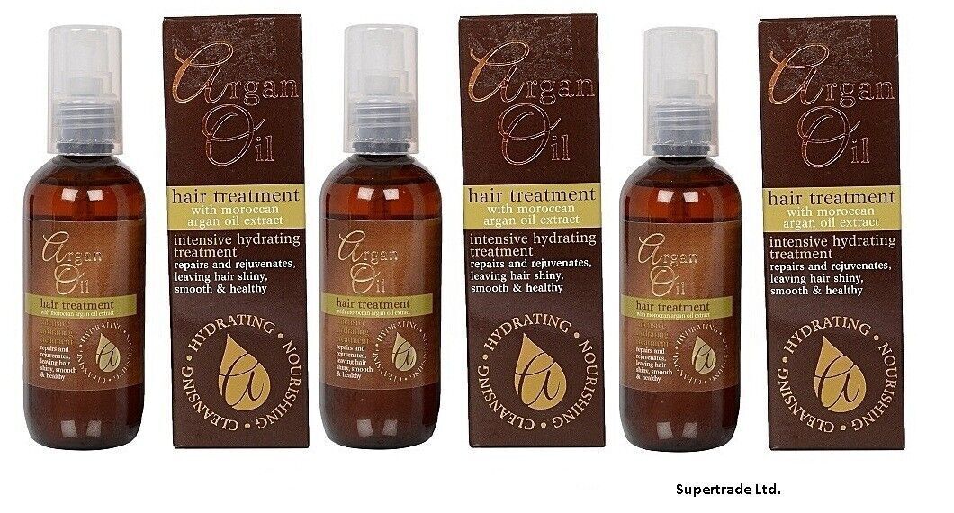 Argan Oil Hydrating Hair Treatment w/ Vitamin E & Moroccan Argan Oil 100ml X 3