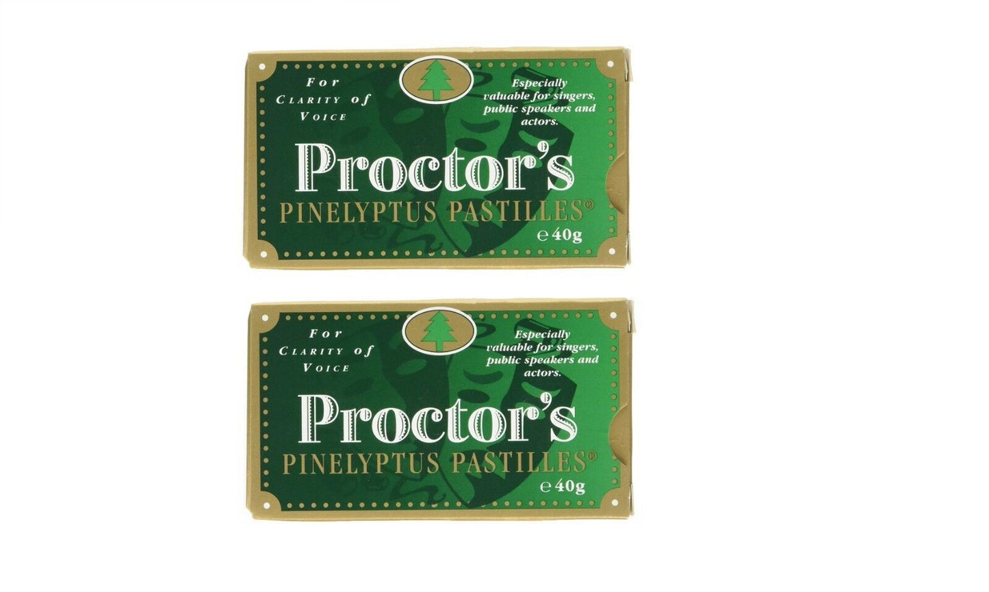 Proctors Proctor's Pinelyptus Pastilles For Clarity of Voice - 40g X 2
