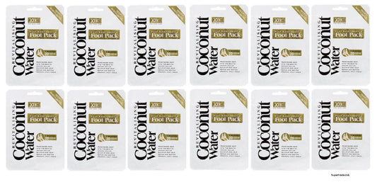 Revitalising Coconut Water Deep Moisturising Foot Pack  Soften Cracked Heel X 12