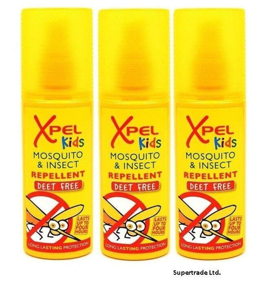 Xpel Kids Mosquito & Insect Repellent Pump Spray Deet Free - 70ml X 3