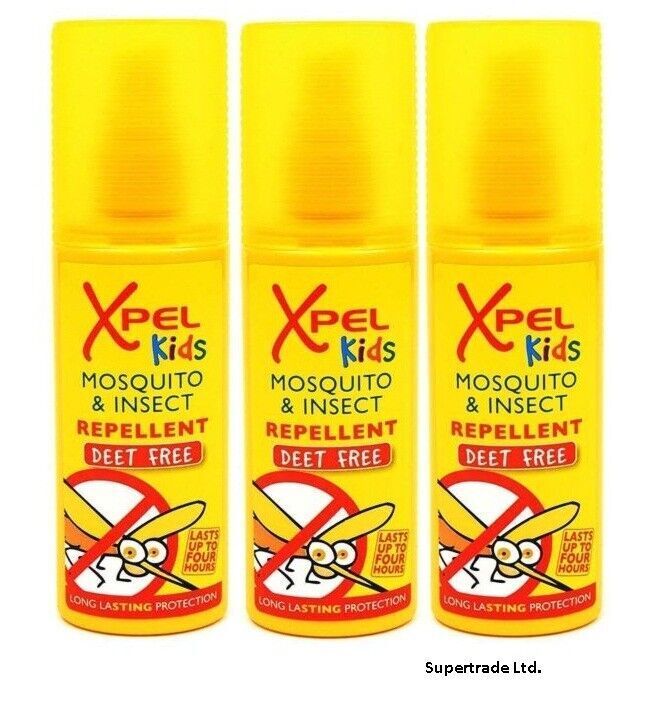 Xpel Kids Mosquito & Insect Repellent Pump Spray Deet Free - 70ml X 3