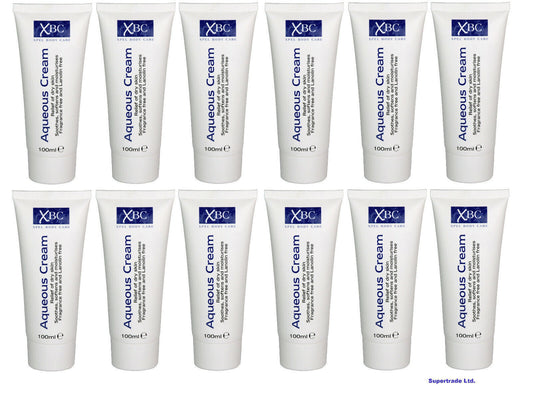 XBC Aqueous Cream Relief  Dry Skin Soothes Softens Moisturises Cream 100ml X 12