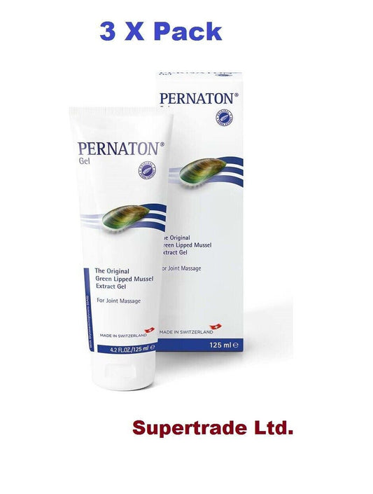 Pernaton Gel Green Lipped Mussel Extract / Joint Massage Gel 125ml - Pack of 3