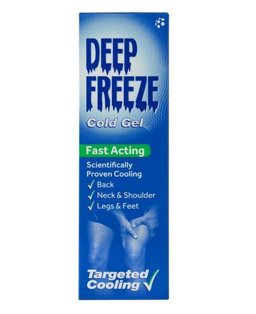 Deep Freeze Cold Gel Pain Relief Back Neck Shoulder Legs & Feet -  100g