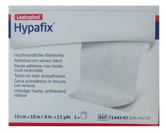Hypafix Self Adhesive Dressing Retention Tape 10cm x 10m - 2 Rolls