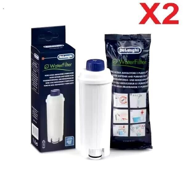Coffee Machine Water Filter for DeLonghi DLSC002 X 2 Packs