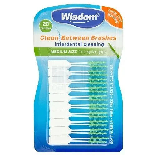 Wisdom Clean Between Interdental Brushes: Medium - Green (20) X 3