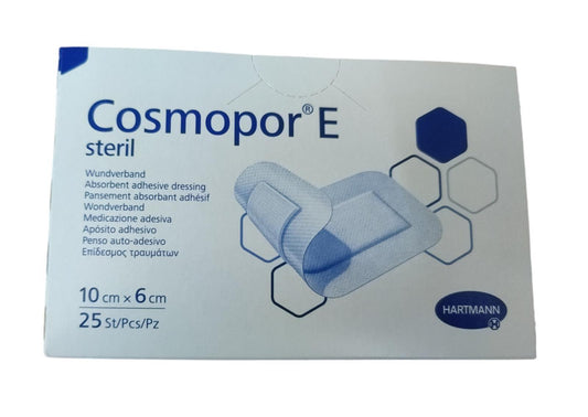 Cosmopor E Hartmann 10 x 6cm Sterile Adhesive Wound Dressings - Pack of 25