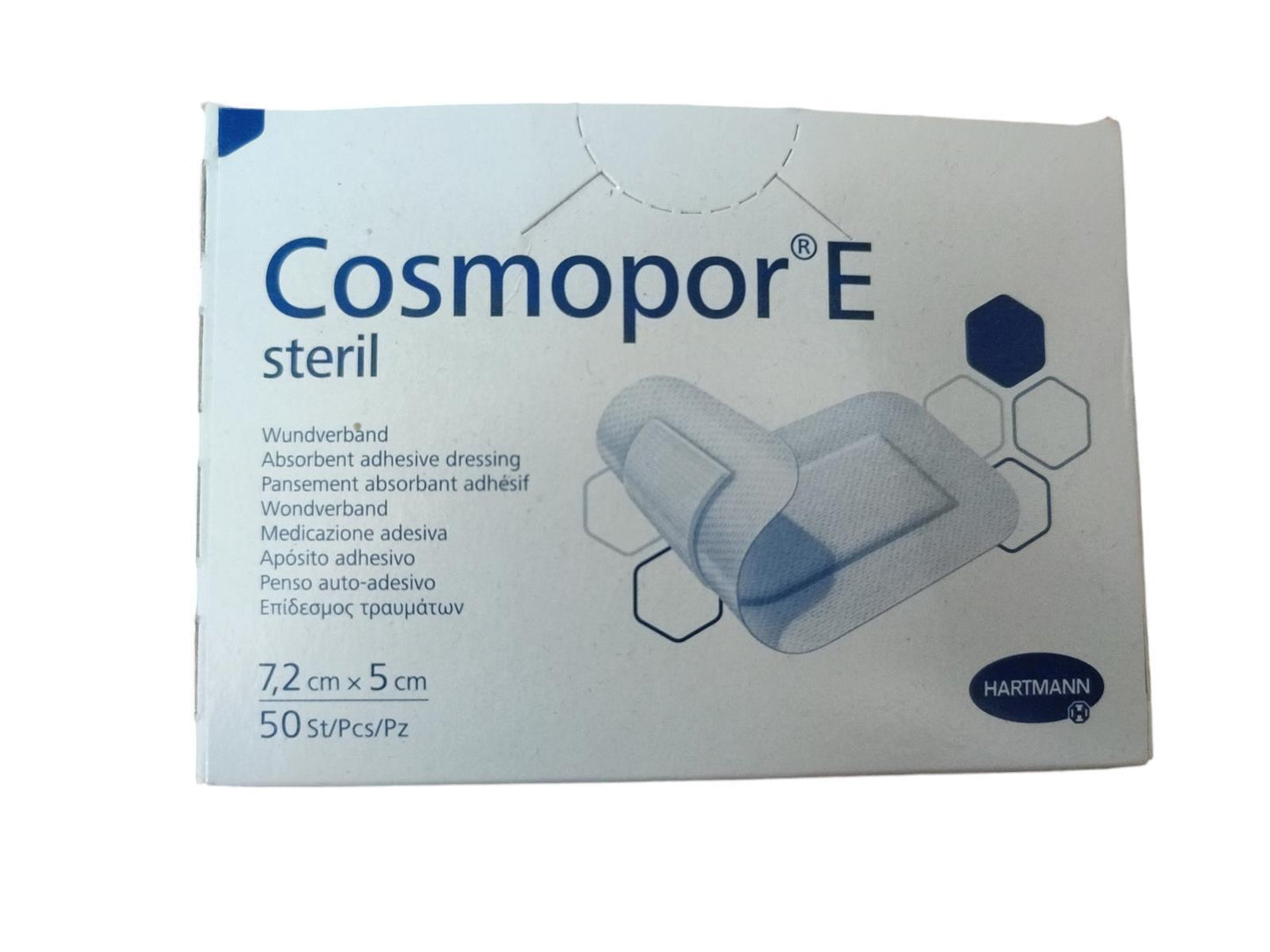 Cosmopor E Hartmann 7.2cm x 5cm Sterile Adhesive Wound Dressings - Pack of 50