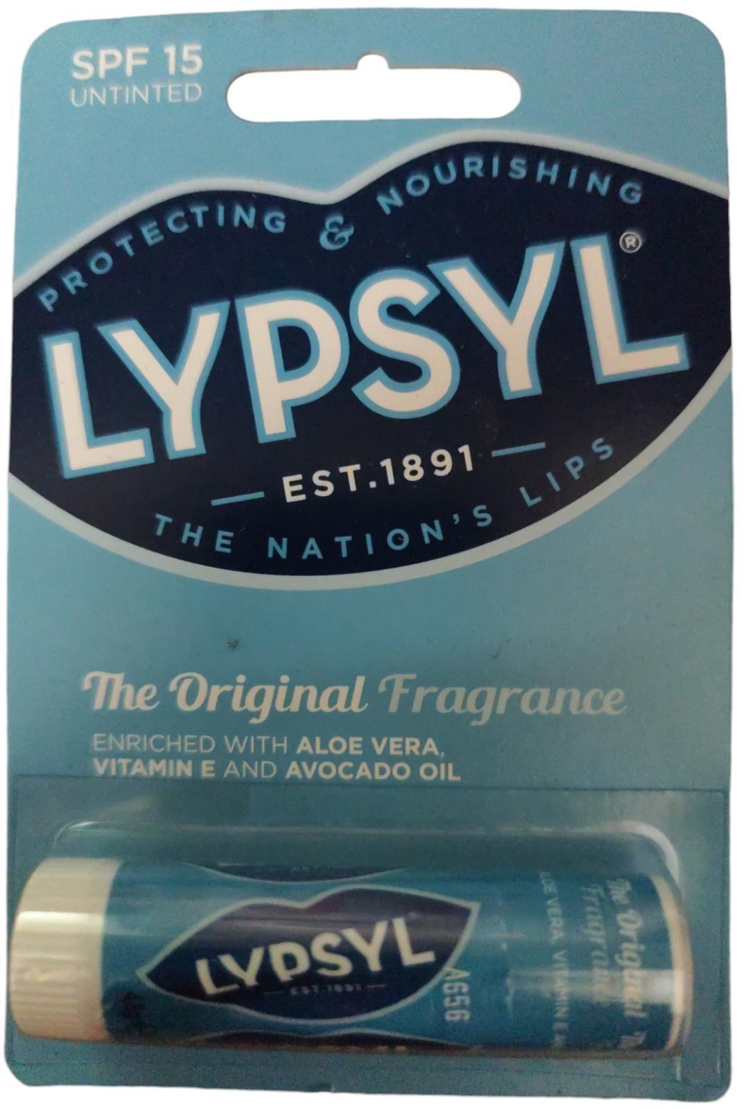Lypsyl Lip Balm Protector & Nourisher Repairs Original Fragrance SPF15 - 4.6g X2