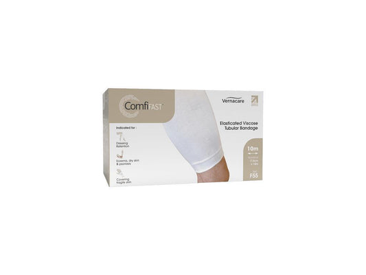 Comfifast Beige Elasticated Viscose Tubular Bandage 17.5cm x 10m - F55 - 1 Pack
