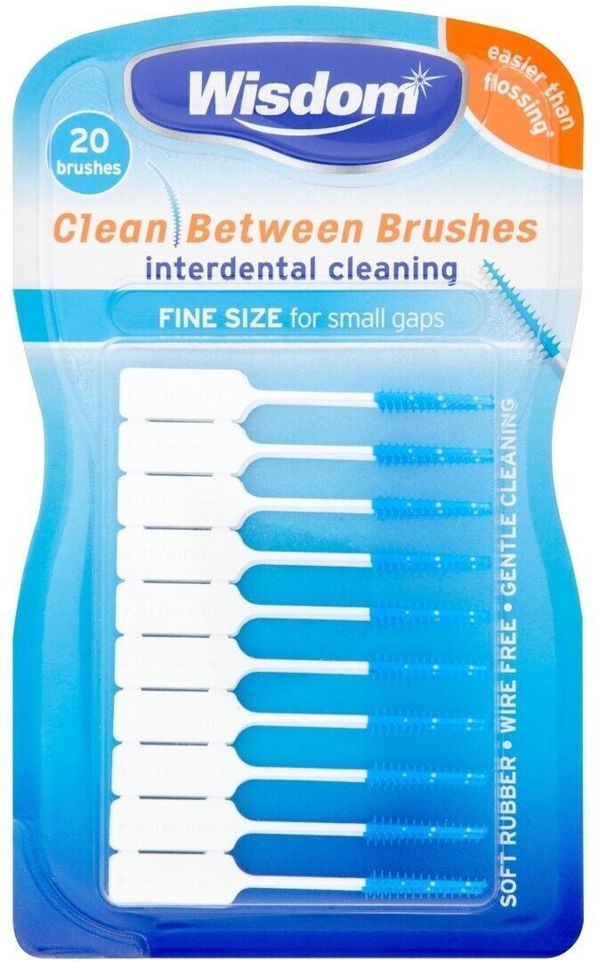 Wisdom Clean Between Interdental Brushes: Fine - Blue (20) X 3
