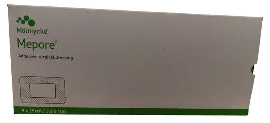 Mepore Dressings Self Adhesive Sterile Cuts Wounds First Aid Plasters 9 X 25 Cm