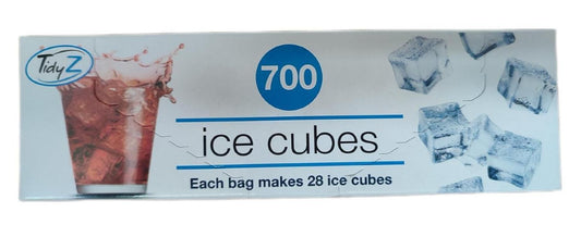 25 Ice Cube Freezer Bags Clear Fridge Freezer Creates 700 Ice Cubes Tidyz