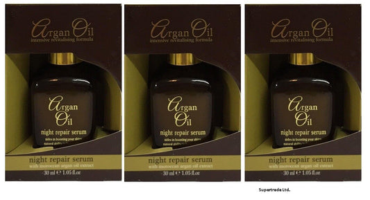 XPEL Argan Oil Night Repair Serum with Moroccan and Argon Oil Extract 30ml X 3