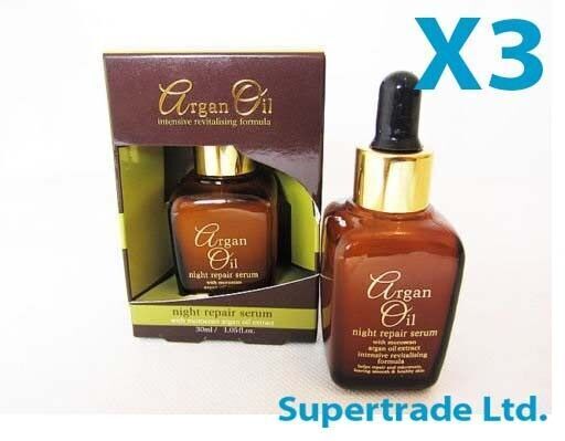 XPEL Argan Oil Night Repair Serum with Moroccan and Argon Oil Extract 30ml X 3