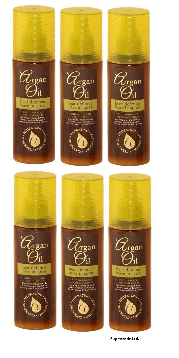 Argan Oil Heat Defence Leave In Spray With Moroccan Argan Oil Extract 150ml X 6