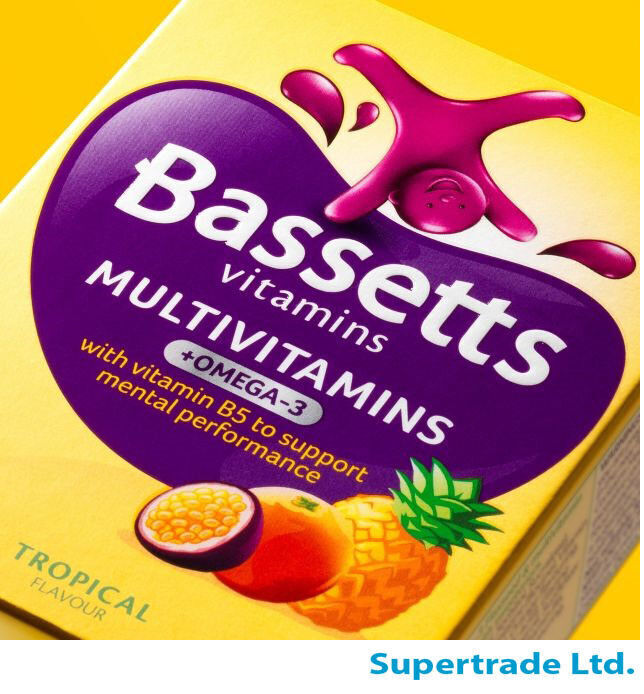 Bassetts Vitamins Multivitamin & Omega-3 7-11 Years - Tropical - 30 Chewis X 5