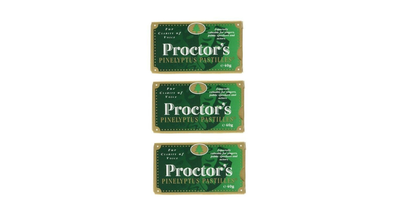 Proctors Proctor's Pinelyptus Pastilles For Clarity of Voice - 40g X 3
