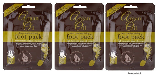 Argan Oil Deep Moisturising Foot Pack With Moroccan Argan Oil Extract X 3