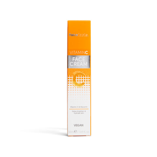 Face Facts Vitamin C & Glycerin Face Cream Hydrate Brighten Skin Vegan - 50ml