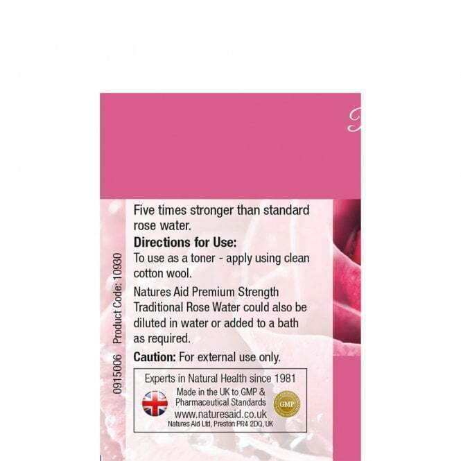 Natures Aid Premium Strength Rose Water Skin Tonic Hydrating Cleanser - 150ml