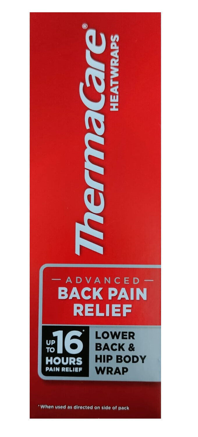 Thermacare Lower Back & Hip Heat Wraps - Pack of 2 - Up to 16hrs Pain Relief X 2
