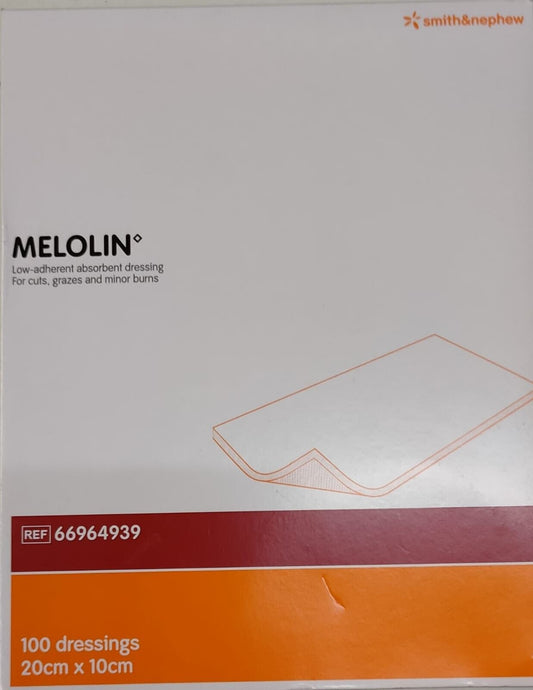 Melolin Pad Dressing 20x10cm Pack of 50 Low-Adherent Sterile