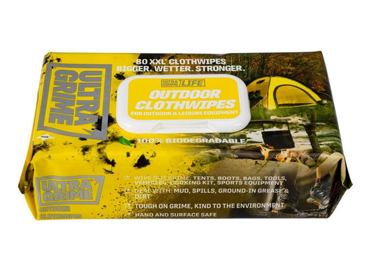 UltraGrime LIFE Outdoor XXL+ Clothwipes 80 Pack X 2