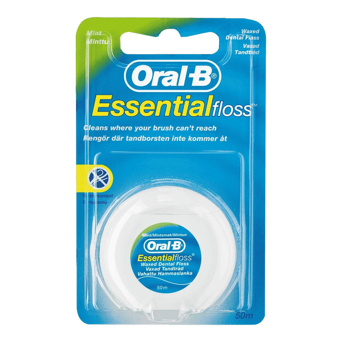 Oral B Oral-B Essentialfloss Essential Dental Floss Mint waxed - 50m