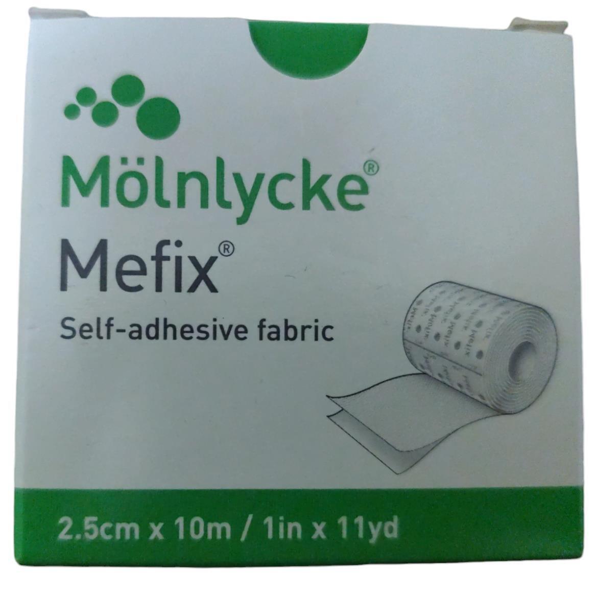 Mefix Molnlycke Self Adhesive Fabric Tape Bandage - 2.5cm X 10m Ref: 310250