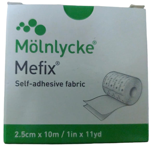 Mefix Molnlycke Self Adhesive Fabric Tape Bandage - 2.5cm X 10m Ref: 310250