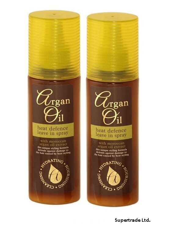 Argan Oil Heat Defence Leave In Spray With Moroccan Argan Oil Extract 150ml X 2