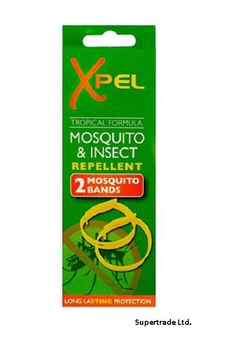 Adult Xpel Tropical Formula Mosquito & Insect Repellent - 2 Bands (DEET FREE)