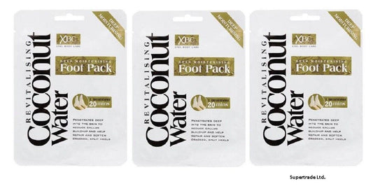 Revitalising Coconut Water Deep Moisturising Foot Pack To Soften Cracked Heel X3