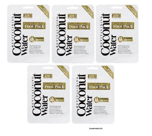 Revitalising Coconut Water Deep Moisturising Foot Pack To Soften Cracked Heel X5