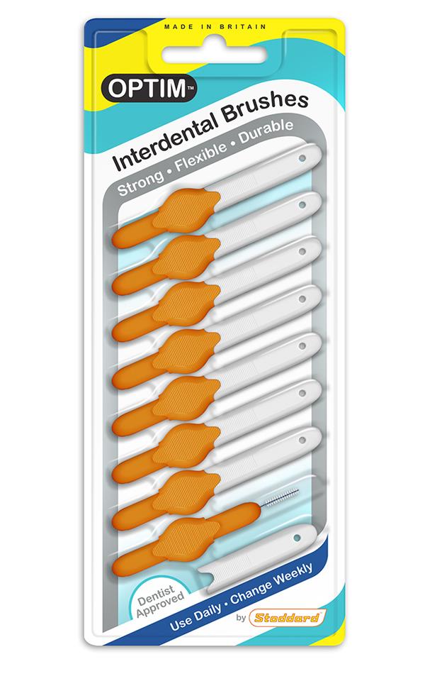 Stoddard Icon Optim standard Interdental Brush 8 Brushes Pack - All Sizes