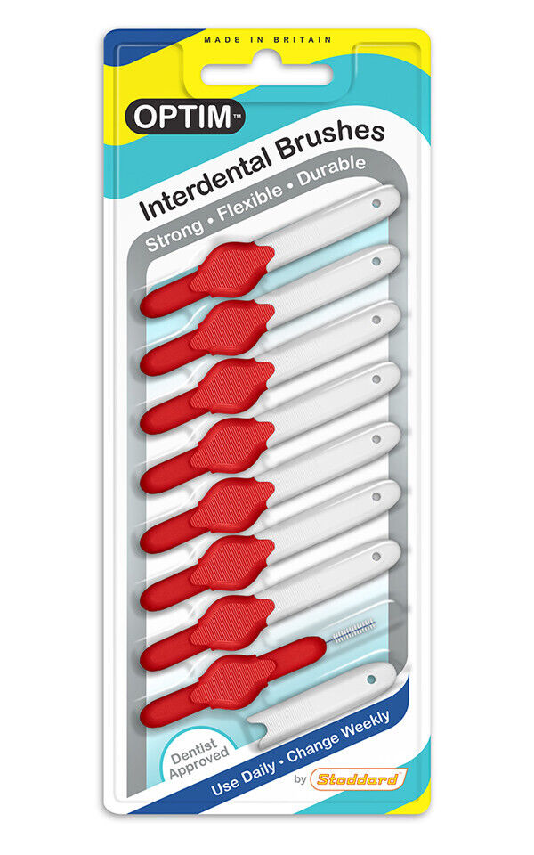Stoddard Icon Optim standard Interdental Brush 8 Brushes Pack - All Sizes