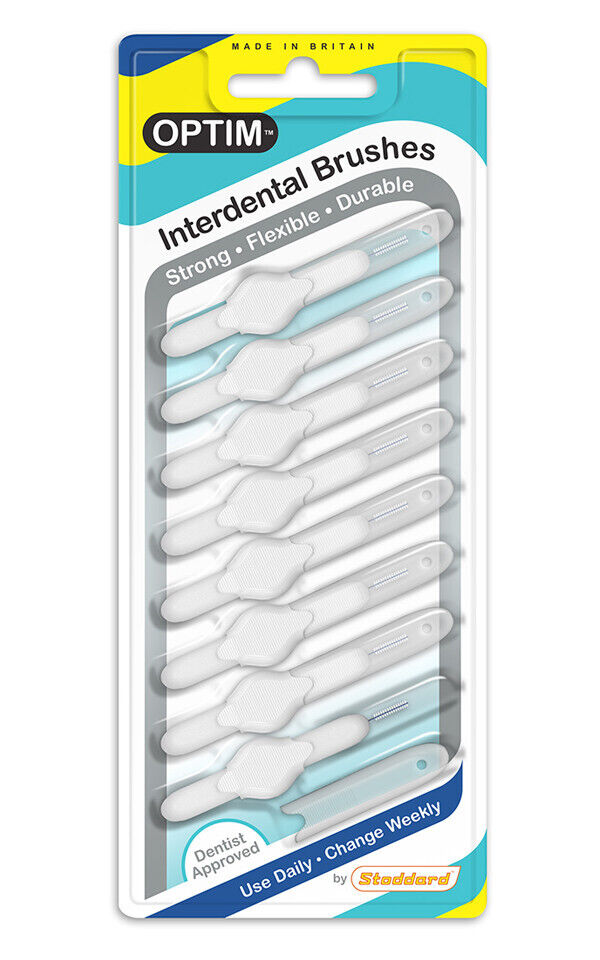 Stoddard Icon Optim standard Interdental Brush 8 Brushes Pack - All Sizes