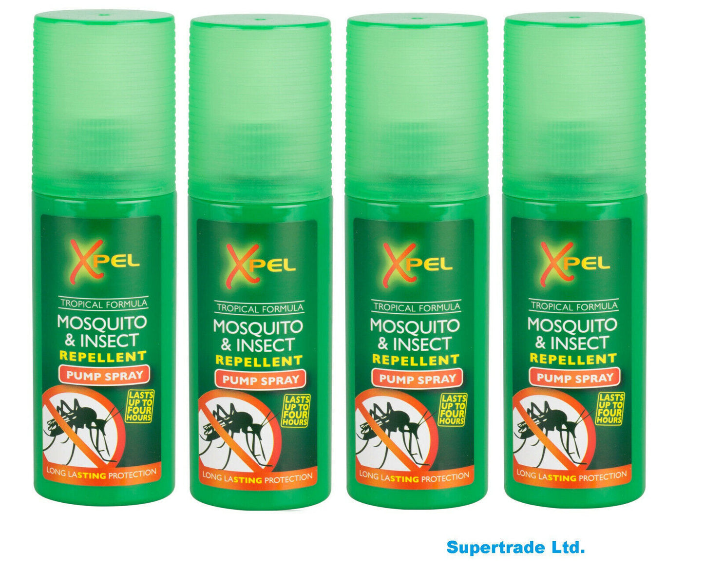 Xpel Mosquito & Insect Repellent Pump Spray Tropical Formula  70ml  X 4