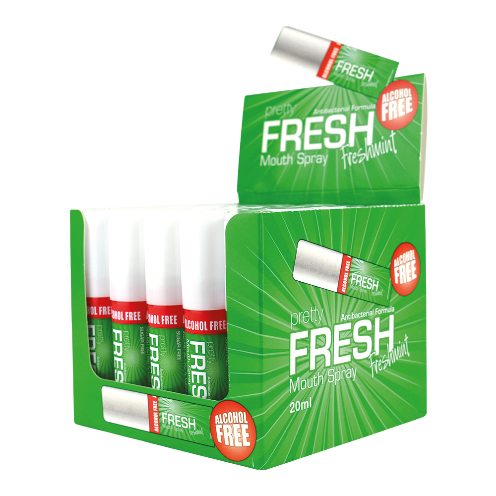 Pretty Mouth Spray Breath Freshener Mint Alcohol Free Fresh Mint - 20ml